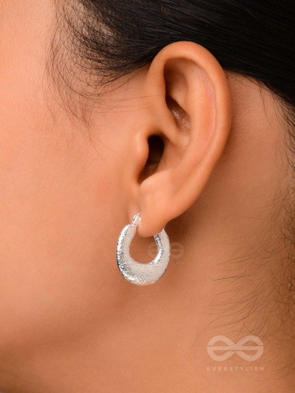 Glittering Halos - Silver Earrings