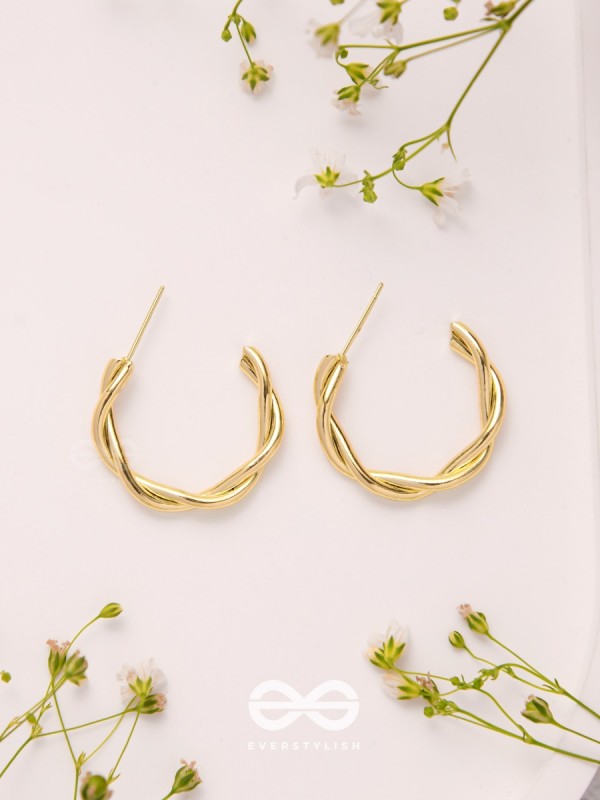 Tangled Treasures - Golden Earrings
