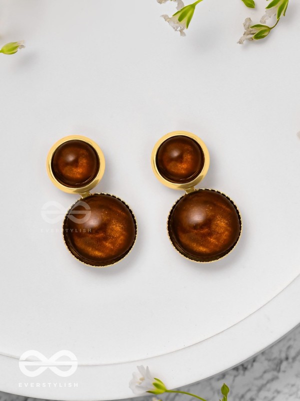 Earthy Treasures - Golden Earrings