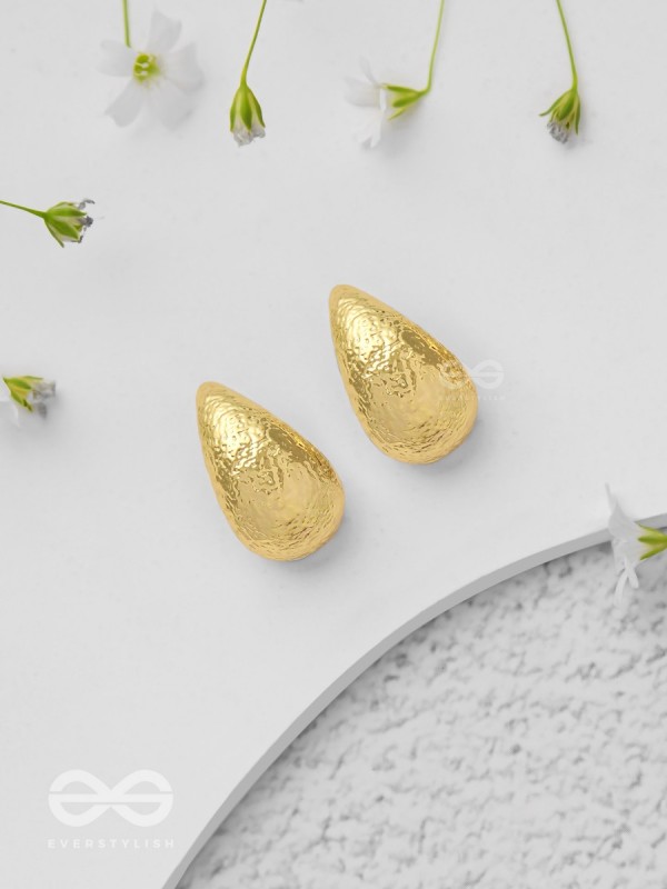 Gilded Illumination - Golden Earrings