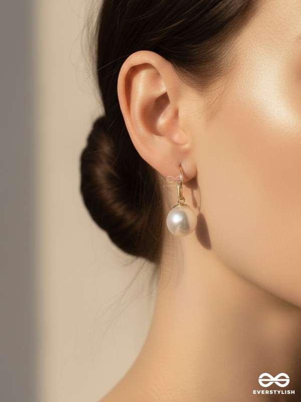 Regal Pearls - Golden  Earrings