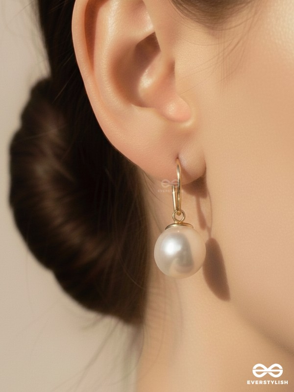 Regal Pearls - Golden  Earrings