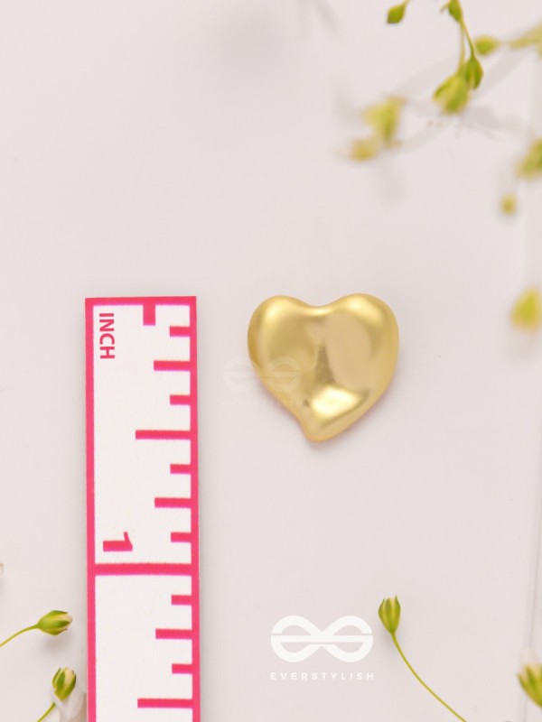 Love Affection - Golden Stud Earrings 