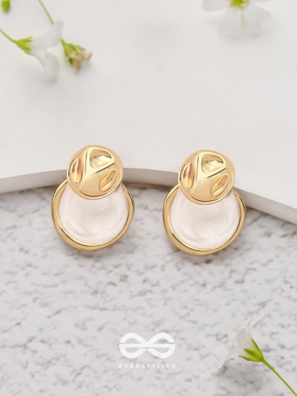 Ivory Dreams - Golden Earrings