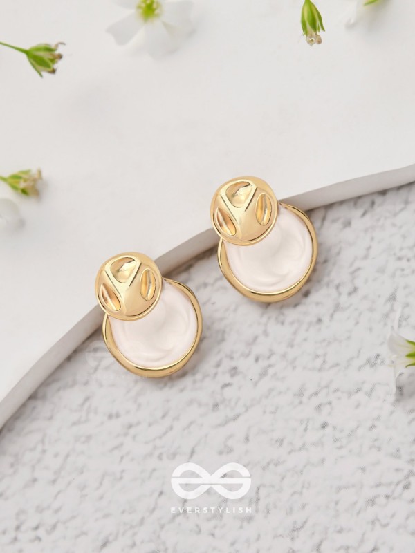 Ivory Dreams - Golden Earrings