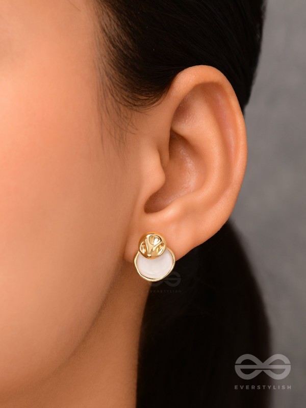 Ivory Dreams - Golden Earrings