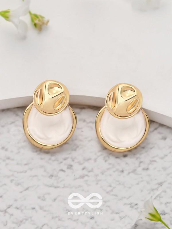 Ivory Dreams - Golden Earrings