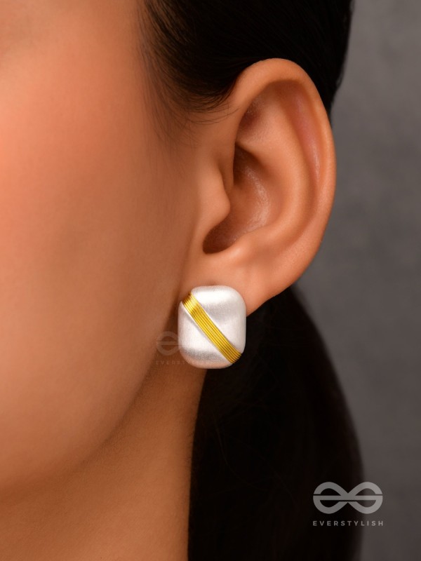 Timeless Nobility - White Stud Earrings