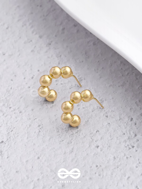 Spell Beads - Classy  Golden  Earrings  