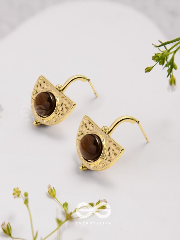 Coffee Bean Beauties - Golden Earrings