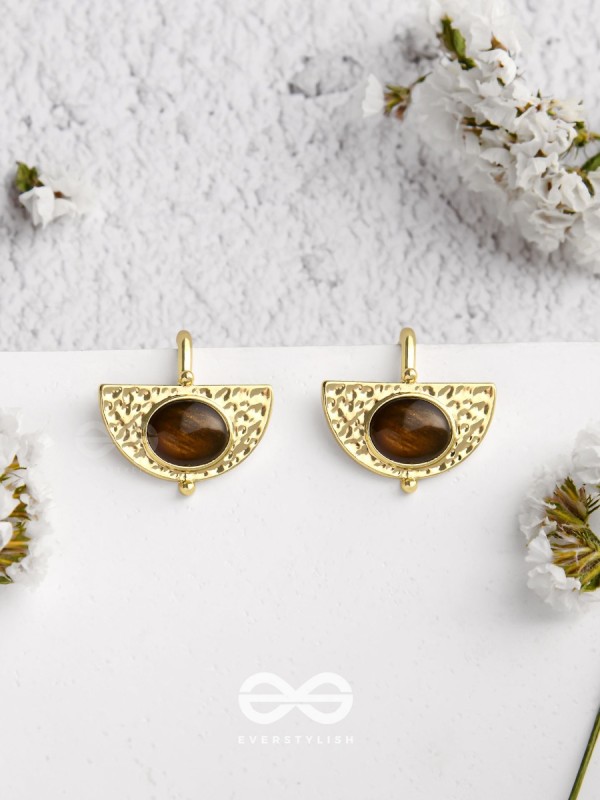 Coffee Bean Beauties - Golden Earrings