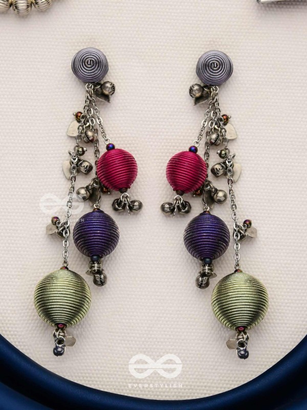 The Bouncy Baubles - Oxidised Earrings