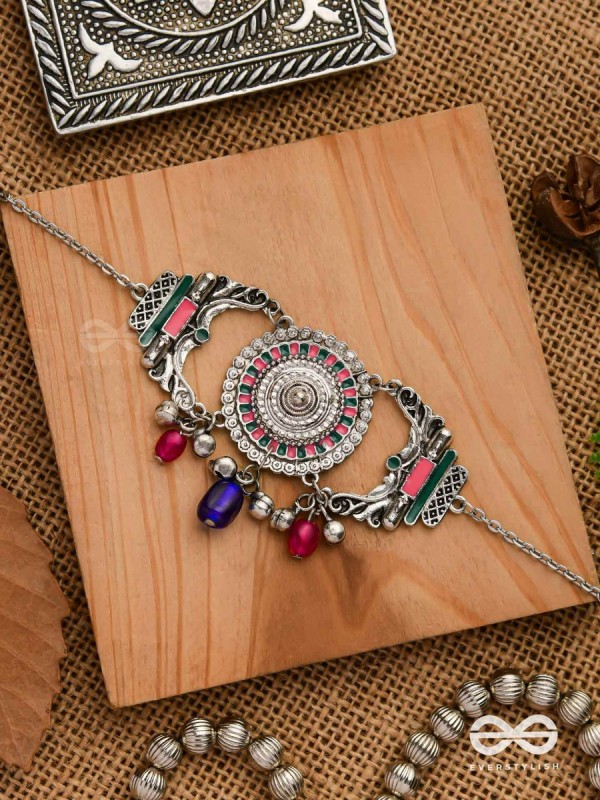 The Glorious Legacy - Enamelled Oxidised Neckpiece