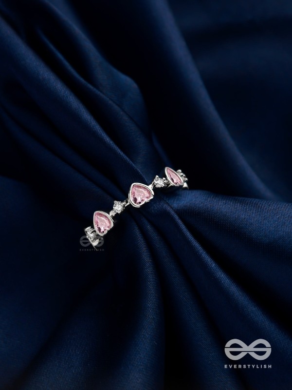 Mi Amor - Silver Embellished Ring (Adjustable)