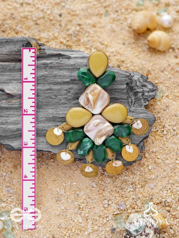 Haritaye - The Mint Melody - Stones And Coins Earrings