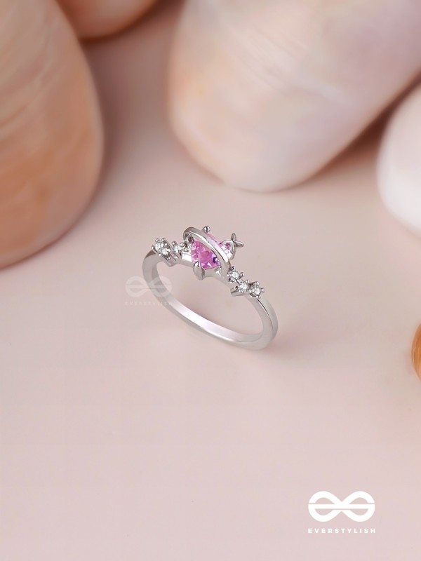 The Celestial Affection - Silver Cubic Zirconia Ring