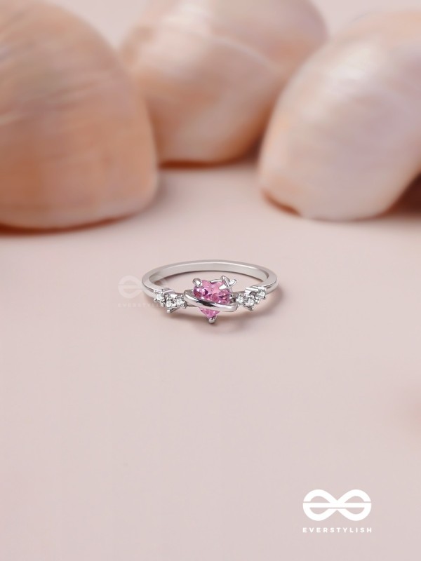 The Celestial Affection - Silver Cubic Zirconia Ring