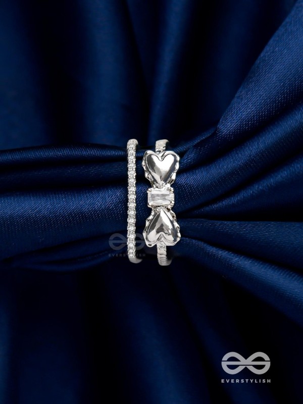 The Bow-Tiful Bliss - Silver Cubic Zirconia Ring