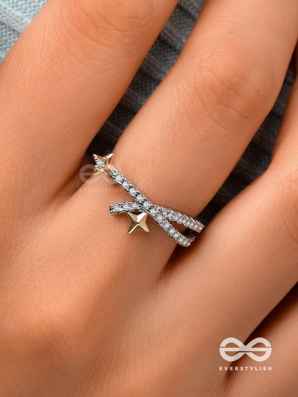 The Shooting Stars - Silver Cubic Zirconia Ring