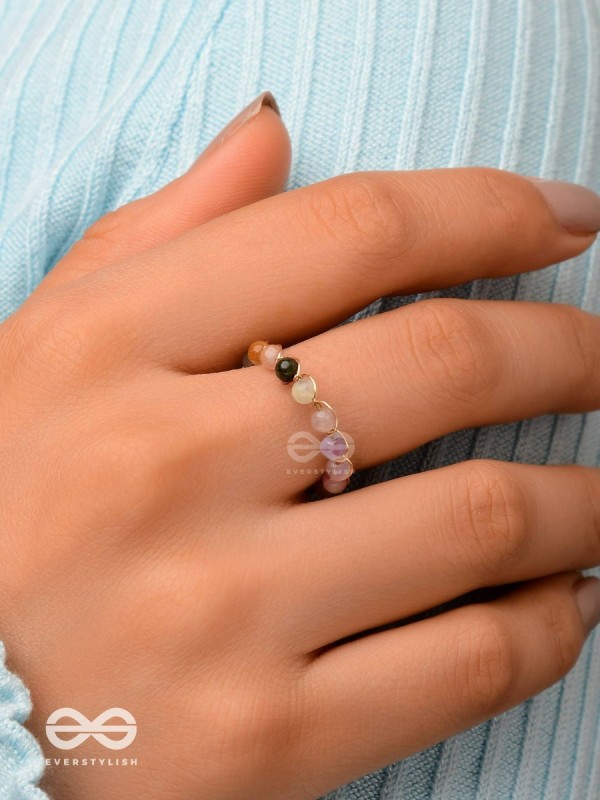The Pastel Gravel  - Golden Ring (Adjustable)