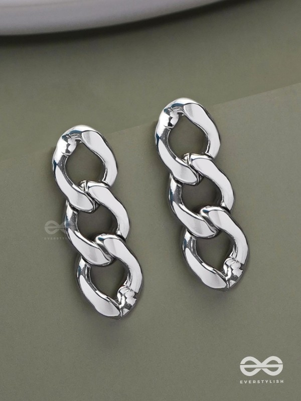 Infinite Glamour- Modern Chain Earrings