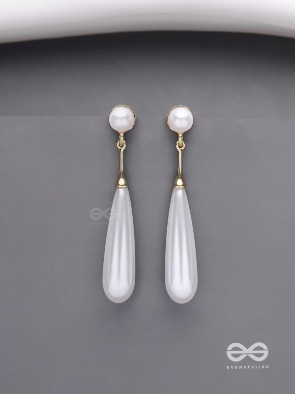 Ivory Drops- Graceful Drop Earrings