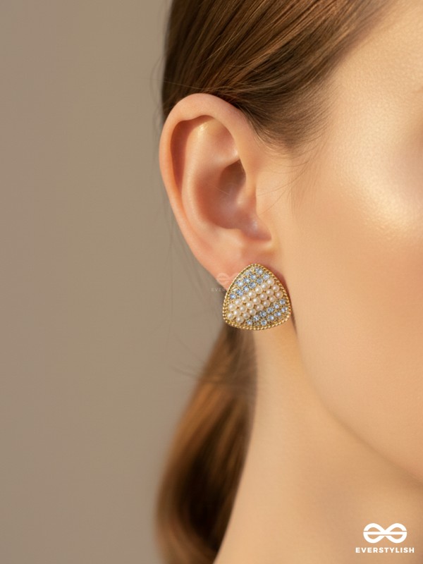 Gleaming Domes - Luxe Crystal Earrings