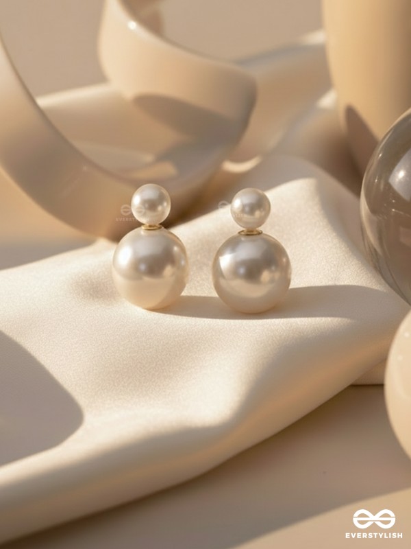 Pearl Orbit- Pearl Hoop Detachable Earrings