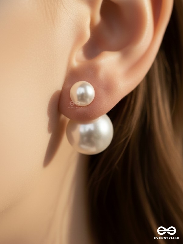 Pearl Orbit- Pearl Hoop Detachable Earrings