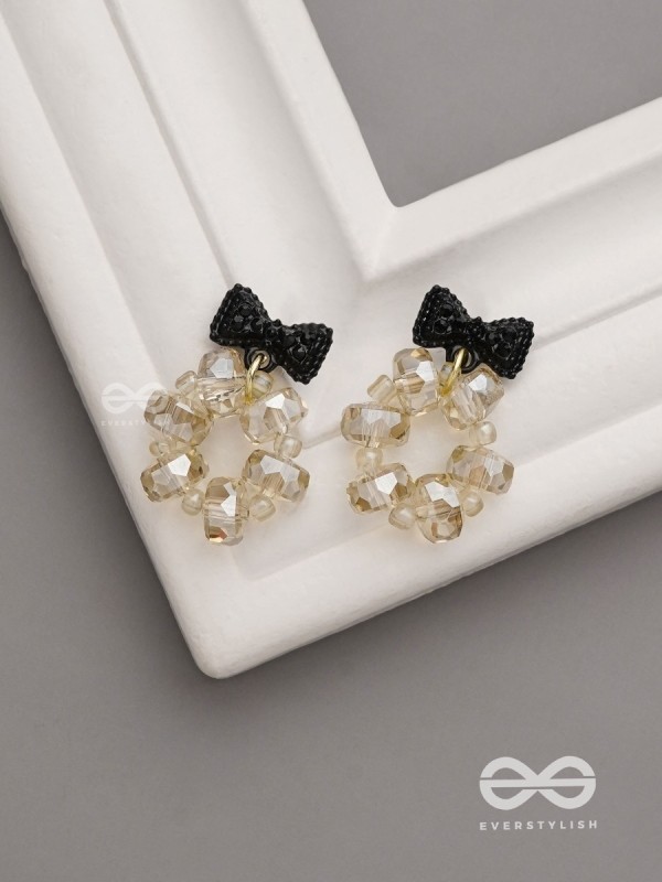 Bow Brilliance- Sparkling Bow Earrings