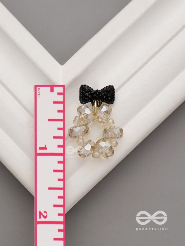 Bow Brilliance- Sparkling Bow Earrings