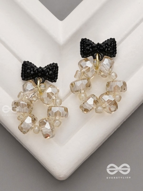 Bow Brilliance- Sparkling Bow Earrings