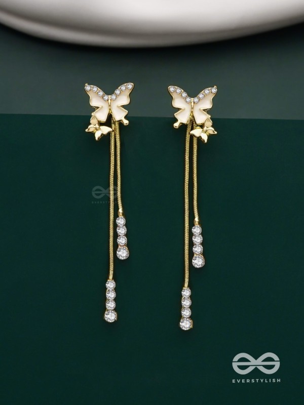 Wings of Glamour- Butterfly Dangle Earrings
