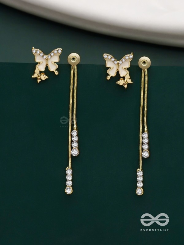 Wings of Glamour- Butterfly Dangle Earrings