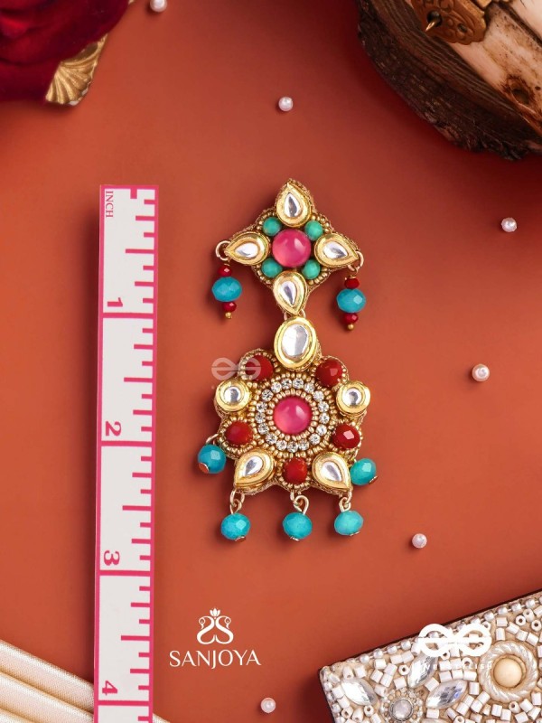 RANG TARANGINI – JAHNVI KAPOOR INSPIRED EARRINGS WITH COLORFUL BEADS, STONES, PEARLS AND INTRICATE DESIGN