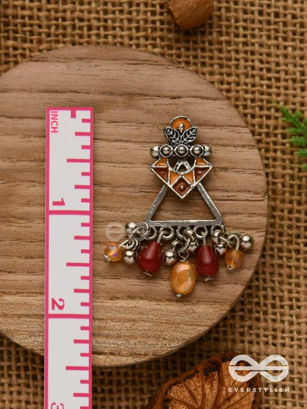 DESERT BLOOM- EARTHY-HUED STATEMENT EAR JACKETS