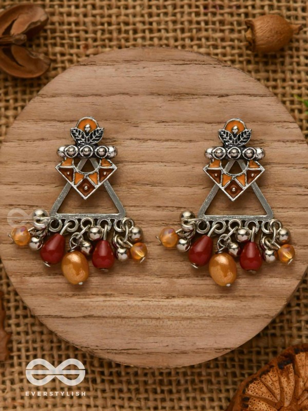 DESERT BLOOM- EARTHY-HUED STATEMENT EAR JACKETS