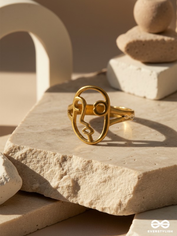 MY MUSE - STAINLESS STEEL ANTI-TARNISH GOLDEN RING