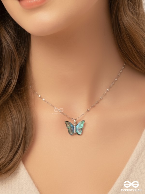 Ethereal Wings - Crystal Butterfly Necklace