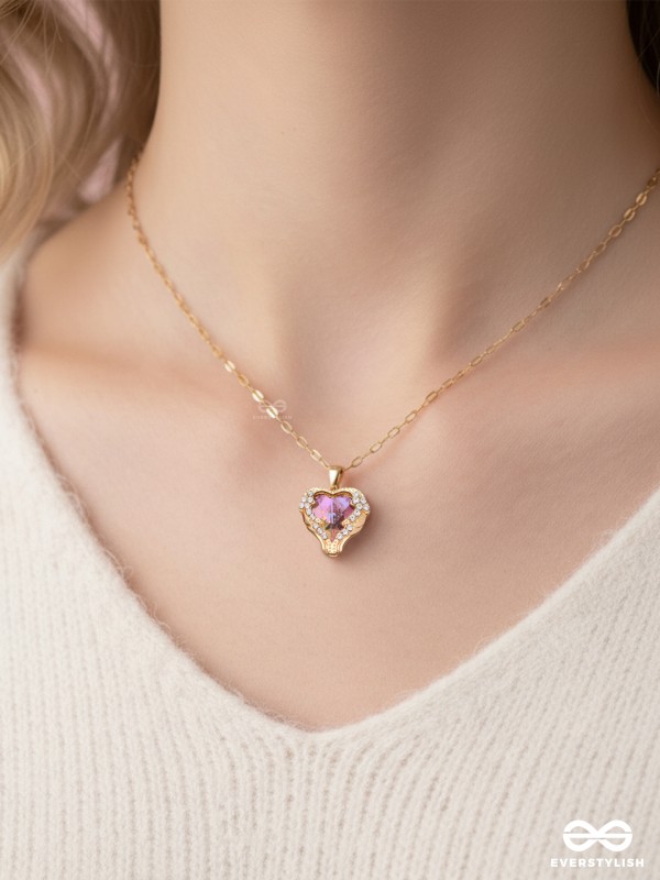 Glittering Heart - Crystal Love Pendant