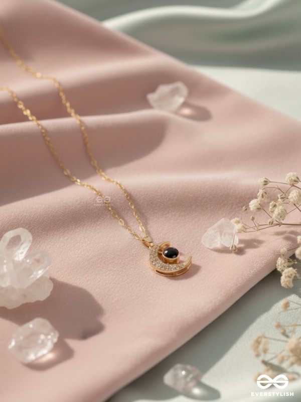 Lunar Glow - Crescent Moon Pendant