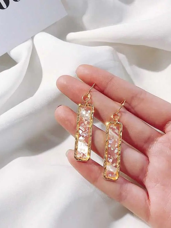 GOLDEN MIRAGE - GLITTER RESIN EARRINGS