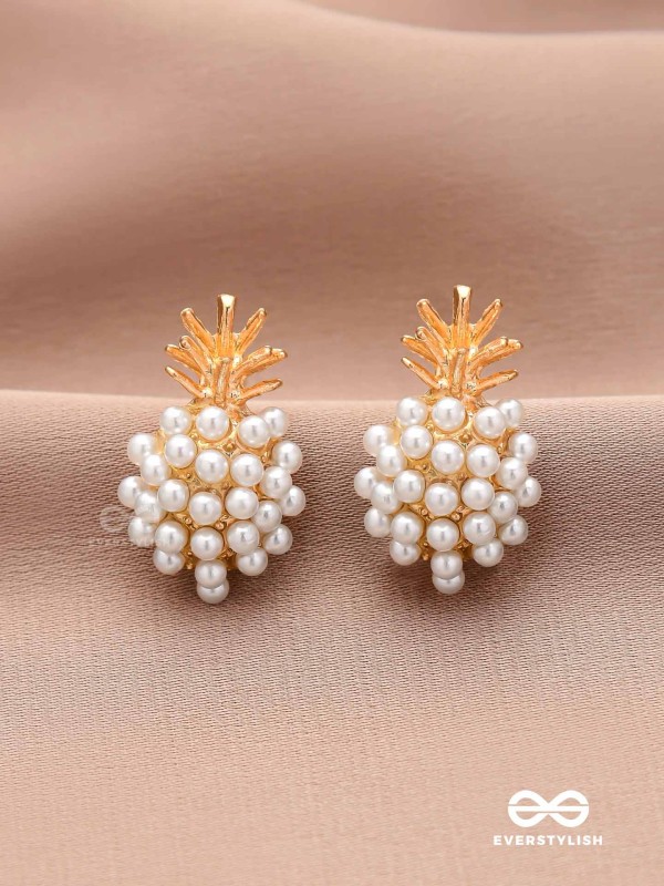 PEARL PINE- EXQUISITE PEARL CLUSTER EARRINGS