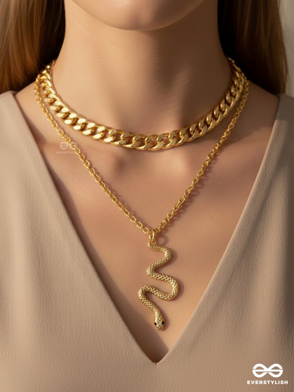 POWER STACK- LUXE GOLD LINK NECKLACE 