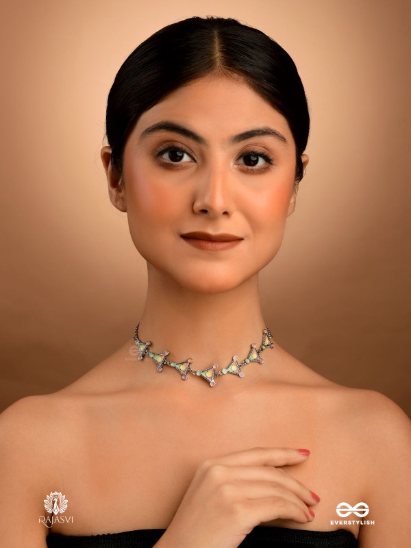 TRIBAL TRIAD - MULTICOLOUR ENAMEL NECKPIECE