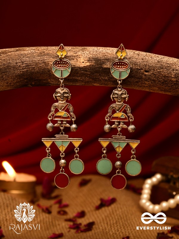 CARNIVAL CHAOS - GEOMETRIC STATEMENT EARRING