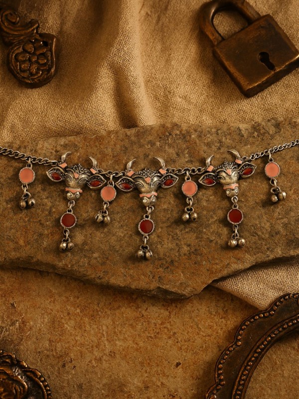 NANDI GRACE - TRIBAL OXIDISED NECKLACE