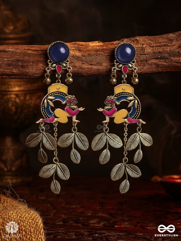 FLORA FABLE - WHIMSICAL OXIDISED EARRING