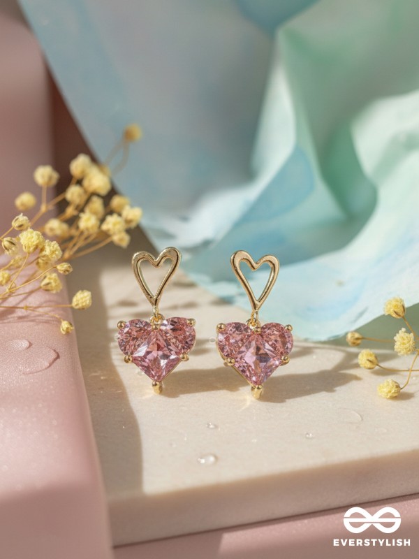 HEARTLET – DAINTY PINK GEM HEART DROPS