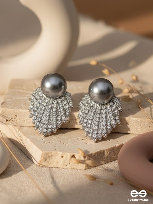 SERENE LEAF – CLASSIC PEARL TOPS WITH SILVER LEAF MOTIF